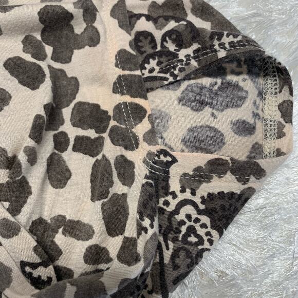 Banana Republic Paisley Print Ruffle T Shirt Sz Small Y2K - Picture 8 of 9